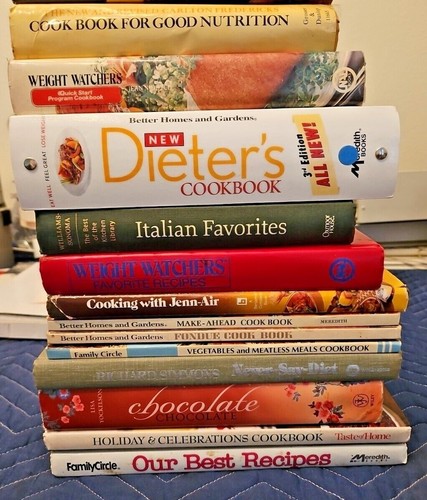 Cookbooks asst hardcover vtg - cookbooks,