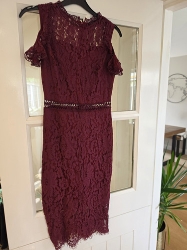 Paris burgundy floral lace - paris,