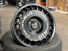New 15x7 Lenso DTM 4x100 BLACK