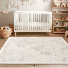 Living Room, Large Modern Soft Area Geometric Rug 250cm X 200cm Nonm Slip