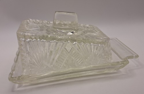 Vintage clear pressed - pressed, glass