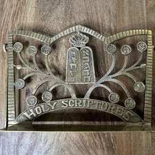 Vintage Brass Holy Scripture