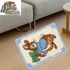Rabbit Embroidery Carpet