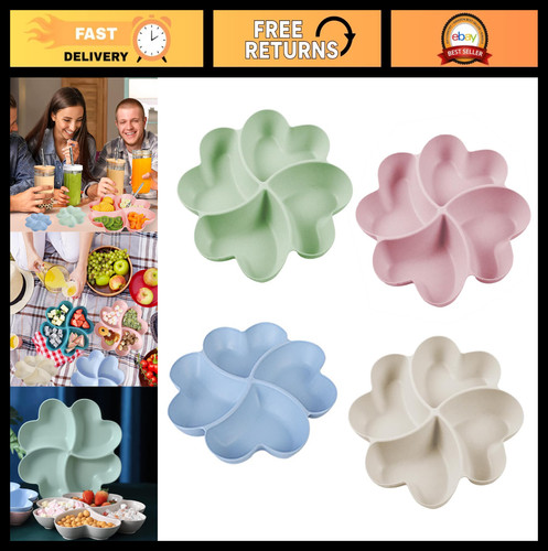 Pcs compartment snack trays - 4,