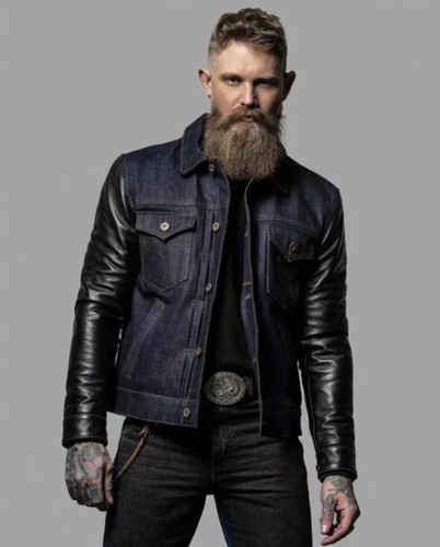 Mens blue denim trucker jacket - mens,