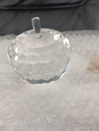 Crystal glass apple - glass,