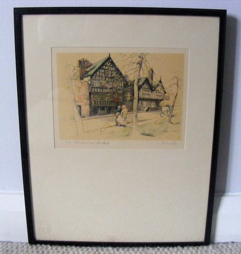 Antique framed print the bear - antique,
