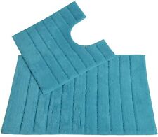 Ribbed Design Bath Mat Set