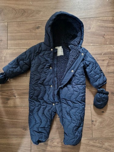 Padded hooded snowsuit - m, &s