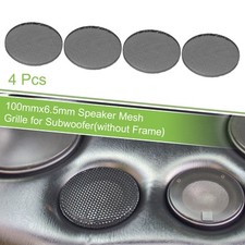 4pcs 3.5" Car Steel Speaker Mesh Grille for Audio Subwoofer 100mmx6.5mm Black