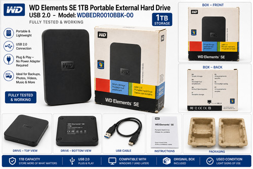 Elements 1tb portable - wd,