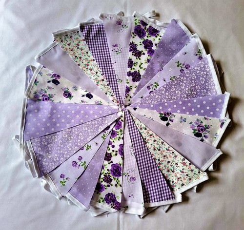 80ft fabric bunting floral - bunting,