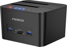 FIDECO Docking Station, USB 3.0 Hard Drive Docking Station for 2.5 and 3.5 inch