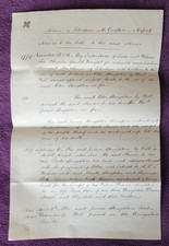 1872 Tibenham & Carleton Abstact of Title 1779 - 1872. Sir Charles Gould Knight