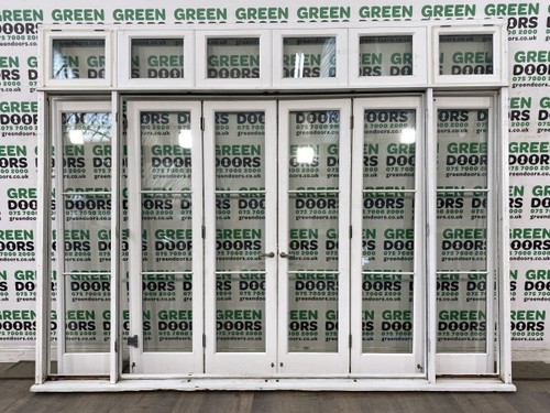 French doors with sidelights - doors,