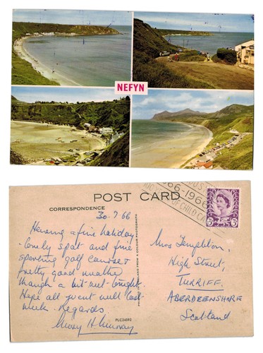Vintage postcard nefyn north - nefyn,