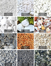 Decorative Coloured Stones | Pebbles Cobbles Slate Gravel Chippings Aggregates
