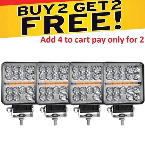 Square offroad 12v - 12v, led
