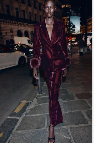 Zara velvet blazer with faux - velvet,