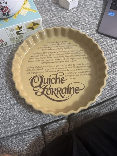 Vintage quiche lorraine - vintage,