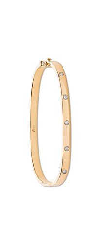 9ct gold five stone - gold, diamond