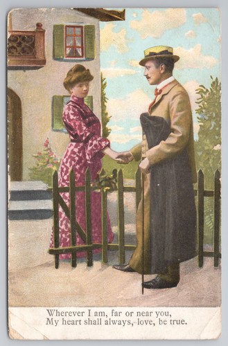 Postcard antique edwardian - antique,