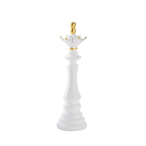 Chess figurine gold accented - chess, gold-accented