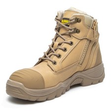DEWALT Akron Men's Steel Toe Safety Work Boots, Side Zip, Durable, Lightweight
