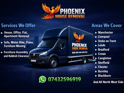 Man and van hire house - and,