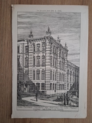 Antique lithograph the corn - of,