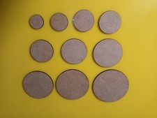 30 x 2mm MDF Wargame Round