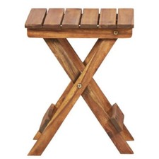 Garden Small Wooden Plant Stand Patio Balcony Home Furniture Side Table Folding