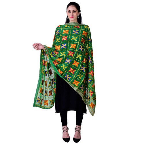 Chiffon phulkari women dupatta - chiffon,