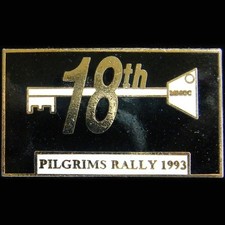 Pilgrims Rally pin badge