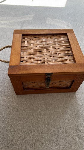 Wooden storage chest box - storage,