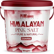 Pure Source Nutrition Himalayan Pink Salt Coarse 100% Natural Food Grade Bucket