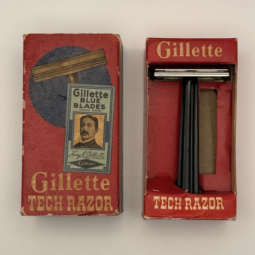 Vintage gillette tech safety - gillette,