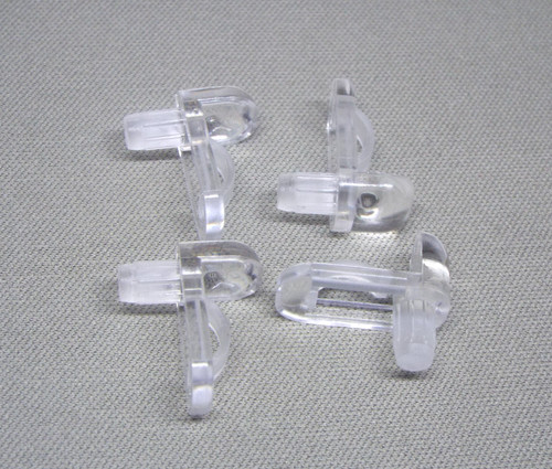Clear shelf support - 4x, pegs