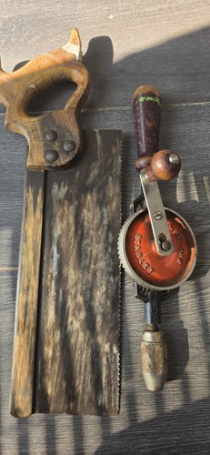 Antique hand drills brace - antique,
