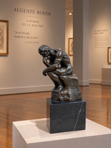 Bronze sculpture the thinker - bronze, 'the