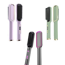 Electric Hair Straightener Brush Straight Quick Iron Hot Comb DIY Styling Tool