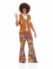 Mens Flared Paisley Hippie