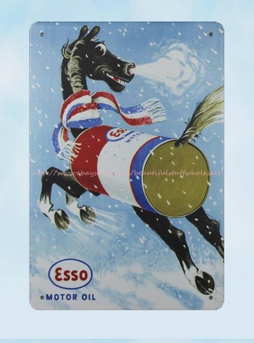Esso motor oil - motor, horse