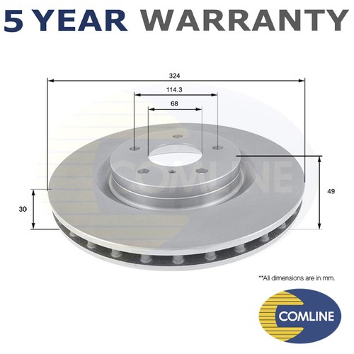 Comline front brake disc fits - brake,