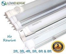 LED Tube Lights Retrofit Fluorescent energy saving T8 T12 frosted or clear light