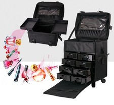 Oxford Cloth Two-in-one Cosmetic Case Beauty Nail Tool Box Makeup Trolley