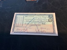National Provincial Bank Limited £5 Travellers Cheque 2/5/62