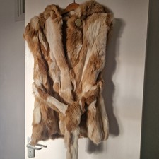Real Fur Hoodded Gillet Size