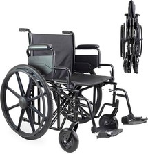 PEPE Mobility - Bariatric Wheelchair for Heavier People (Up to 500 lb), Heavy Du