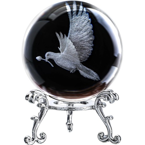 60mm crystal ball - 60mm, dove